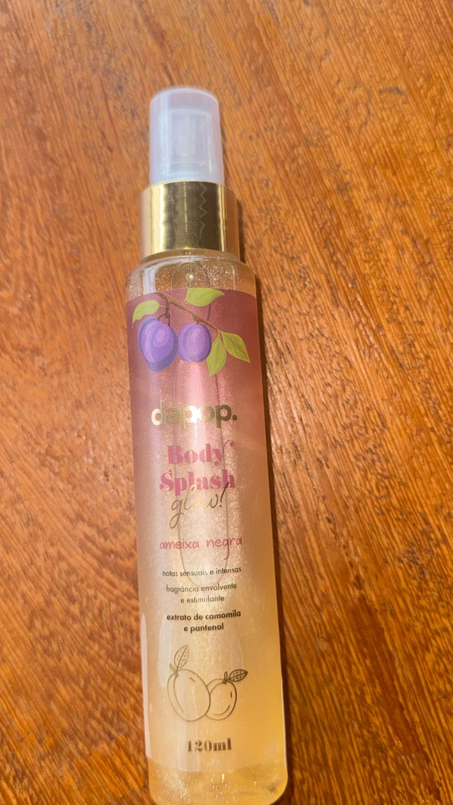 Body Splash Dapop Glow Ameixa Negra 120ml