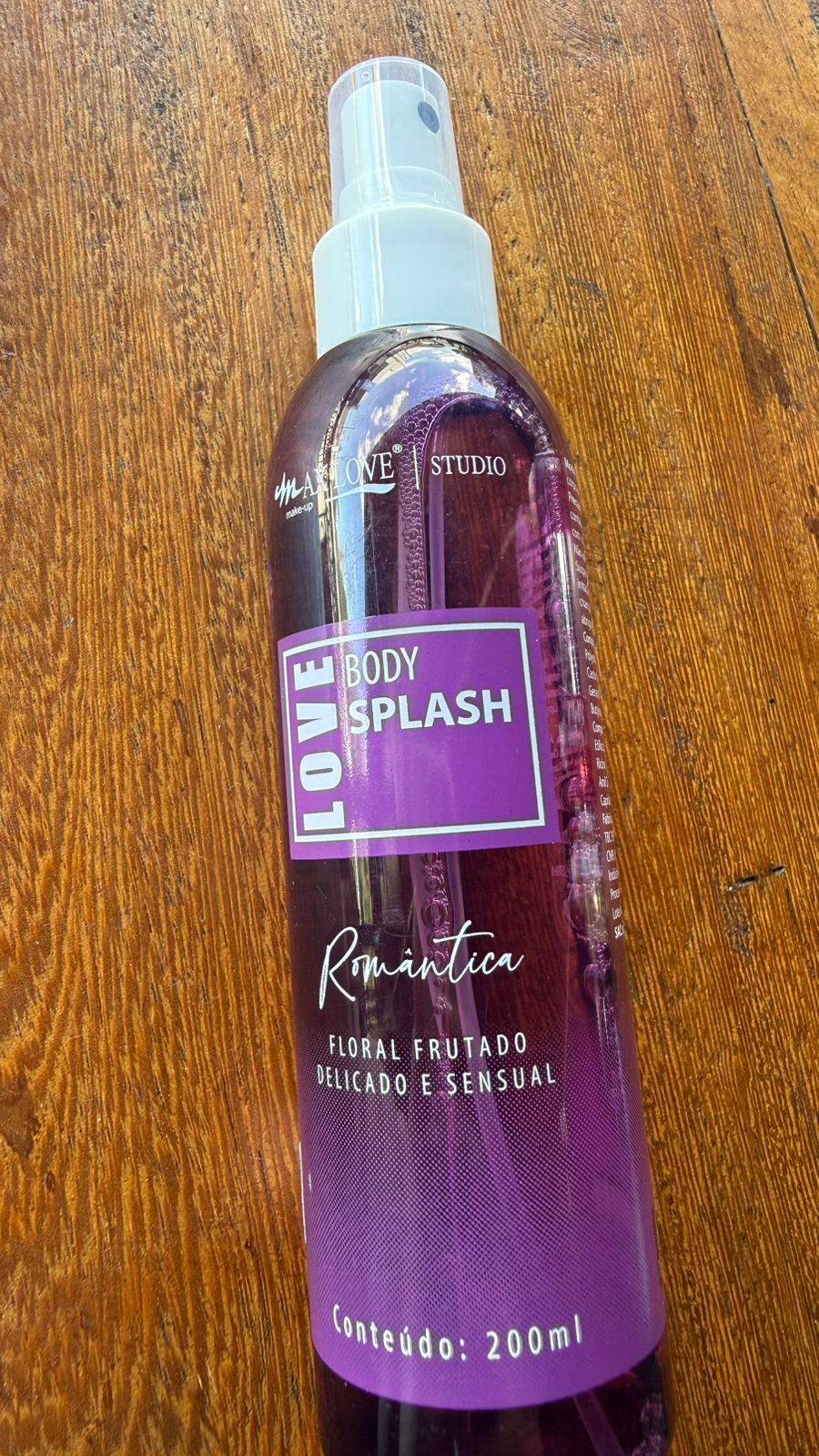 Body Splash Max Love Romântica 200ml