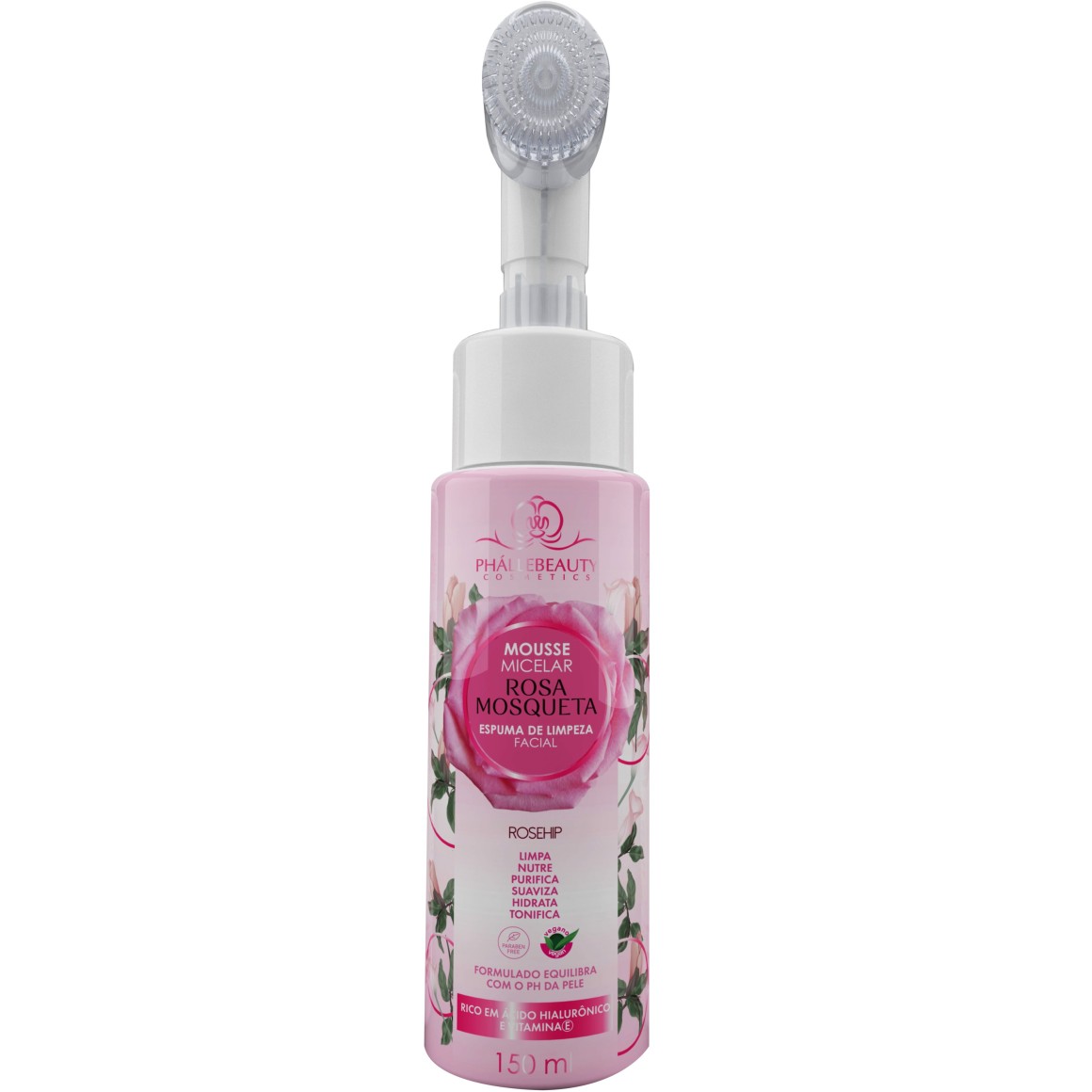 Mousse Micelar Phállebeauty Rosa Mosqueta 150ml