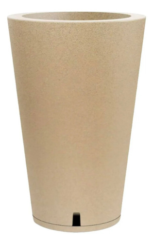 VASO PETRA CONICO 60 C/ PRATO AREIA -> UN