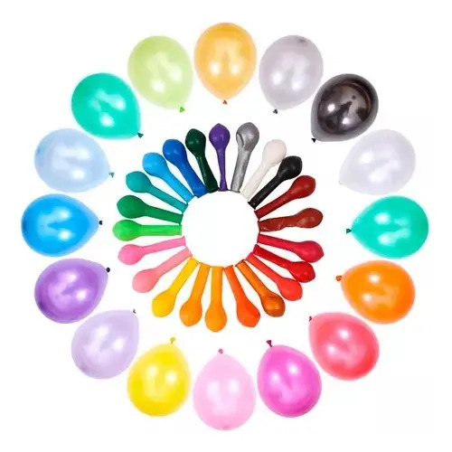 BALAO FESTA BALLOONS 25UN METALLIC COLOURS