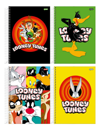 CADERNO 1X1 80FL ESP CD LOONEY TUNES - 691