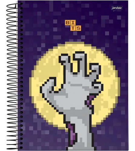 CADERNO 1X1 80FL ESP CD BITS FSC - 72797