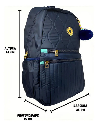MOCHILA FEMININA 17.5 POLEGADAS
