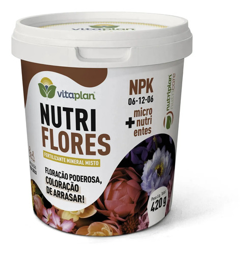 FERT. NUTRIFLORES 420G POTE 3X1 UNICA